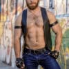 Mr. S Leather Classic Bar Vest Small