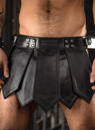 Mr. S Leather Gladiator Kilt Large