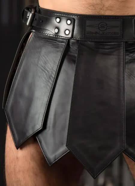 Mr. S Leather Gladiator Kilt Large