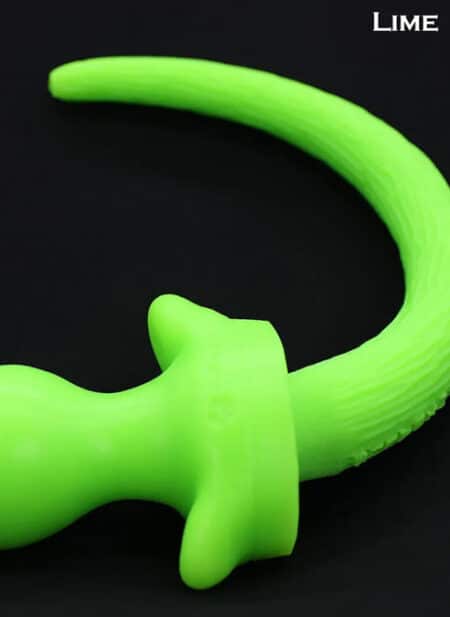 Mr. S Oxballs Puppy Tail Silicone Lime Beagle (M)