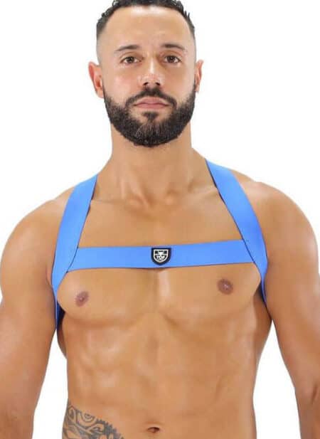 ToF Paris Fetish Harness Blue Extra small/Small