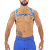 ToF Paris Fetish Harness Blue Camo Medium/Large
