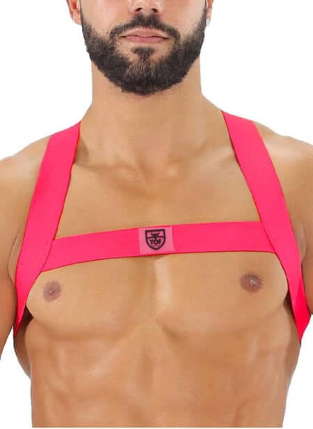 ToF Paris Fetish Harness Neon Pink Extra large/XXL