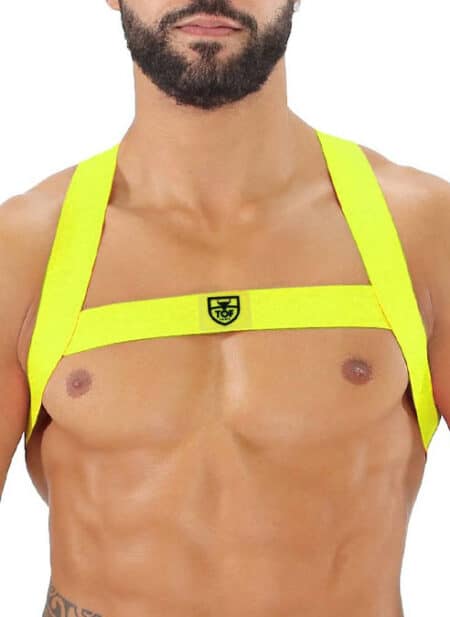 ToF Paris Fetish Harness Neon Yellow Medium/Large