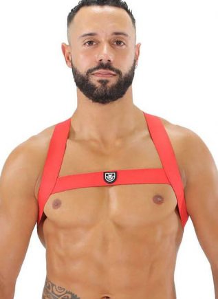 ToF Paris Fetish Harness Red Extra small/Small