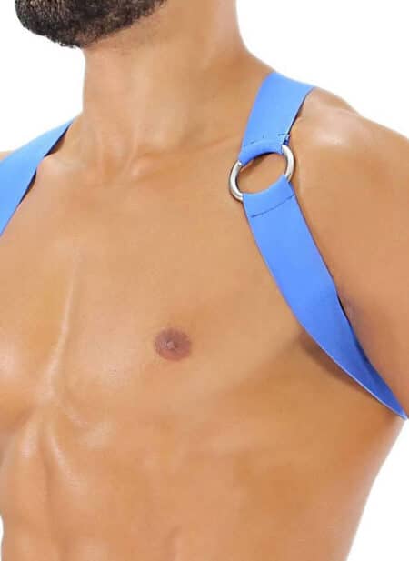 ToF Paris Party Boy Harness Blue Extra small/Small