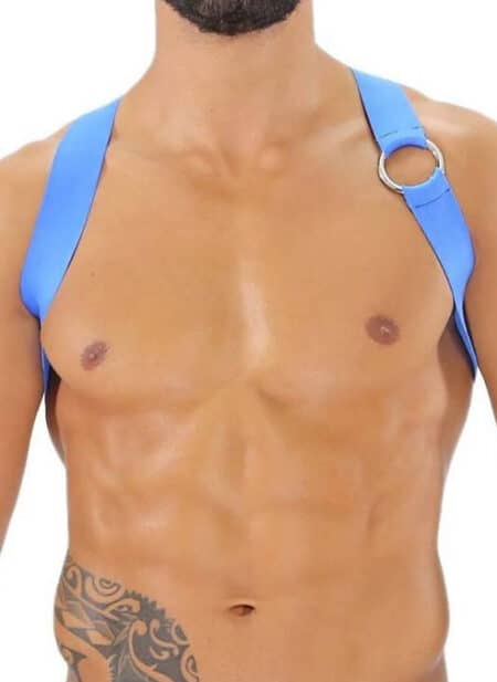 ToF Paris Party Boy Harness Blue Extra small/Small