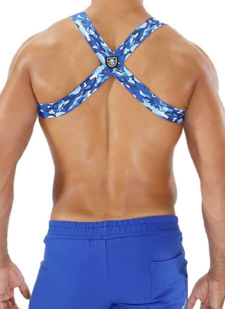 ToF Paris Party Boy Harness Blue Camo Extra large/XXL