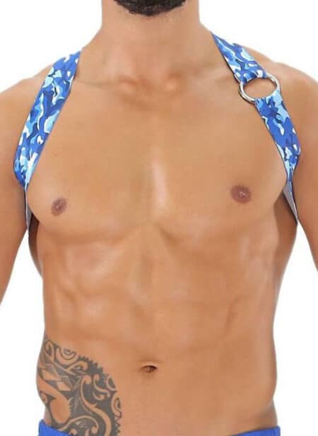 ToF Paris Party Boy Harness Blue Camo Extra large/XXL