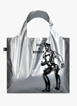 Tom of Finland Use a Rubber Metallic Tote