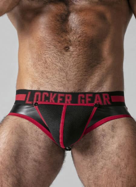 Locker Gear Full Access Brief Red Medium