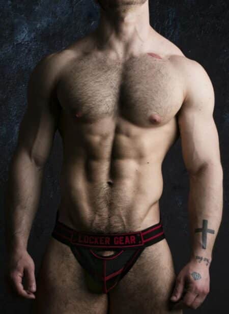 Locker Gear Jockstrap Front Opening Red Small