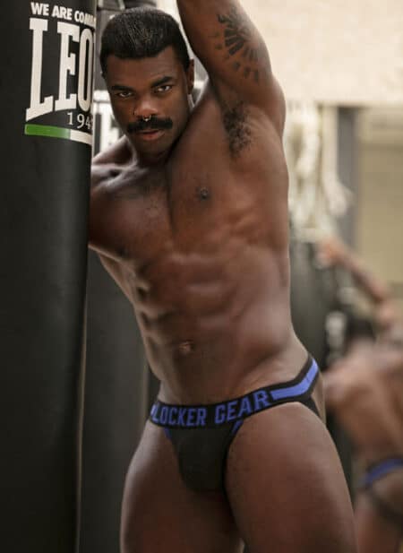 Locker Gear Push It Jockstrap Blue Small