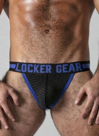 Locker Gear Push It Jockstrap Blue Small