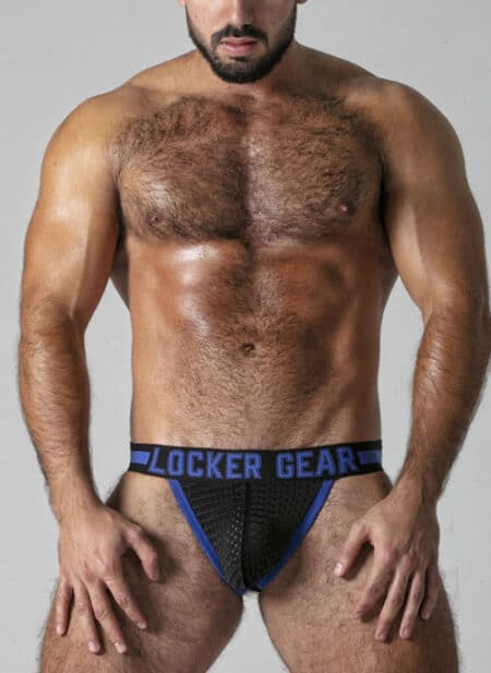 Locker Gear Push It Jockstrap Blue Small