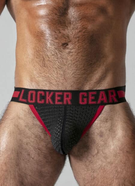 Locker Gear Push It Jockstrap Red Small