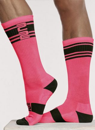 CODE 22 Active Neon Socks Pink One Size