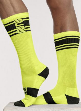 CODE 22 Active Neon Socks Yellow One Size