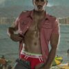 CODE 22 Neon Mesh Bottomless Briefs Pink Medium