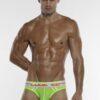 CODE 22 Neon Mesh Bottomless Briefs Lime Small