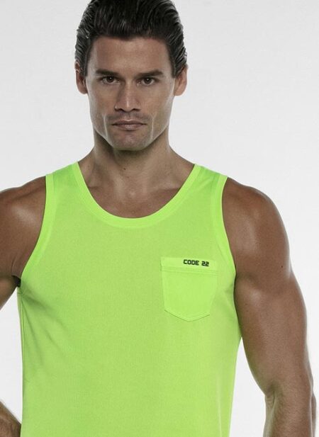 CODE 22 Vivid Tank Top Lime Large