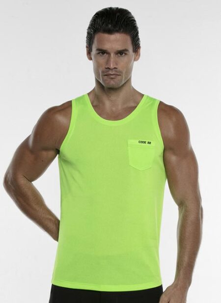 CODE 22 Vivid Tank Top Lime Large