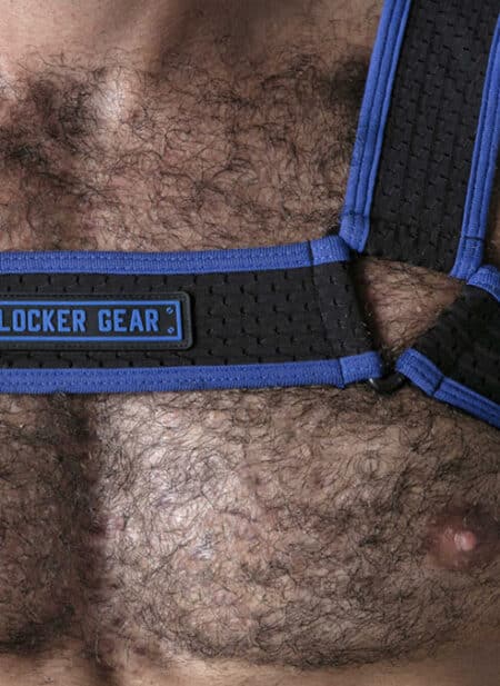 Locker Gear Mesh Chest Harness Blue Small