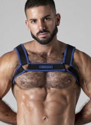 Locker Gear Mesh Chest Harness Blue Small