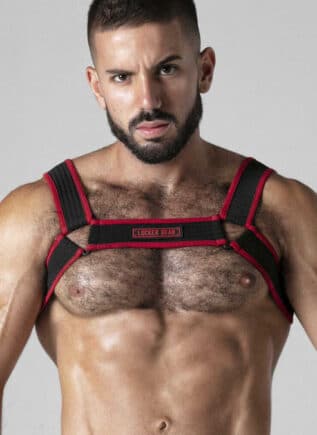 Locker Gear Mesh Chest Harness Red Extra large