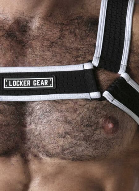 Locker Gear Mesh Chest Harness White Small