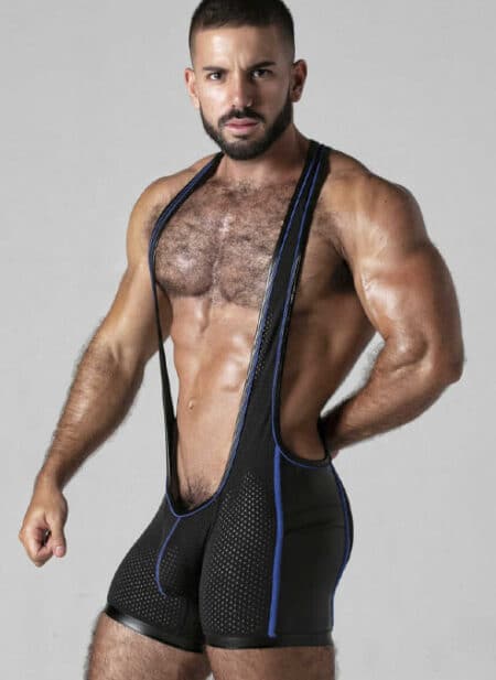 Locker Gear Mesh Singlet Blue Extra large
