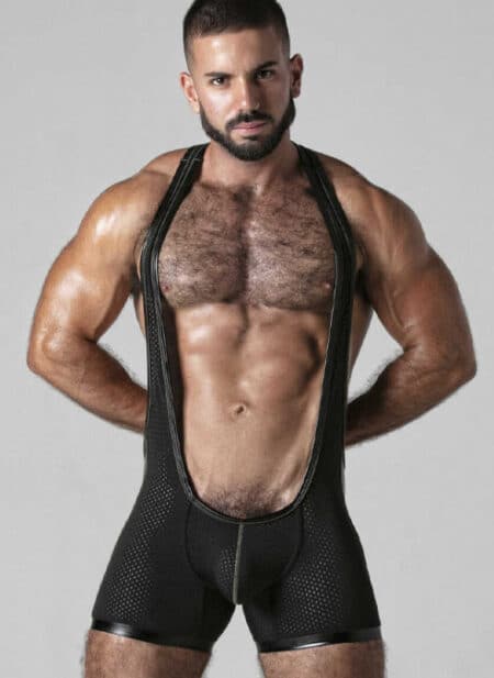Locker Gear Mesh Singlet Khaki Large