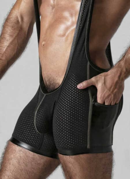 Locker Gear Mesh Singlet Khaki Large