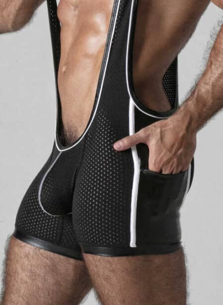Locker Gear Mesh Singlet White Small