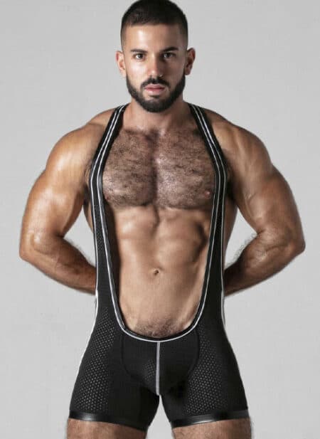 Locker Gear Mesh Singlet White Small