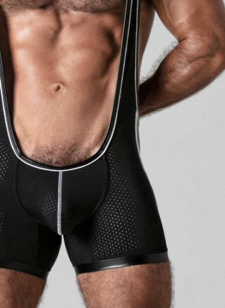 Locker Gear Mesh Singlet White Small