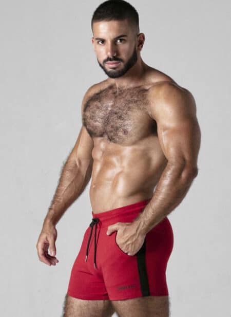 Locker Gear Touch It Shorts Red XXL