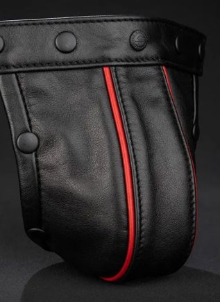 Mr. S Leather Pouch for Hidden Ring Jock Grey