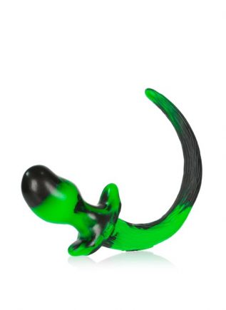 Oxballs Color Swirl Puppy Tail Silicone Green Mastiff (XL)