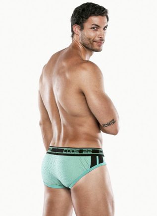 CODE 22 Motion Push-up Brief Turquoise Small