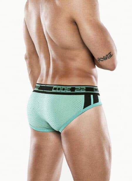 CODE 22 Motion Push-up Brief Turquoise Small
