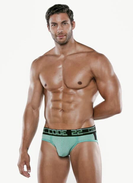 CODE 22 Motion Push-up Brief Turquoise Small