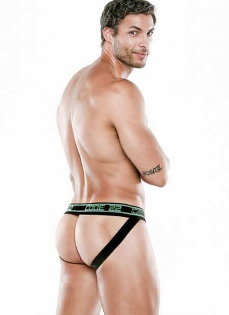 CODE 22 Motion Push-up Jockstrap Turquoise Small