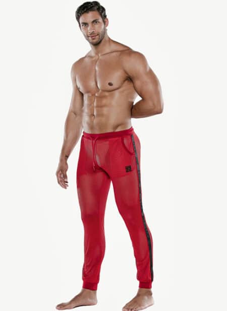 CODE 22 See Me Mesh Jogger Red Small