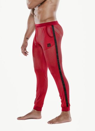 CODE 22 See Me Mesh Jogger Red Small