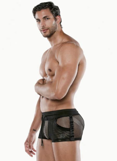 CODE 22 See Me Mesh Micro Short Black Small