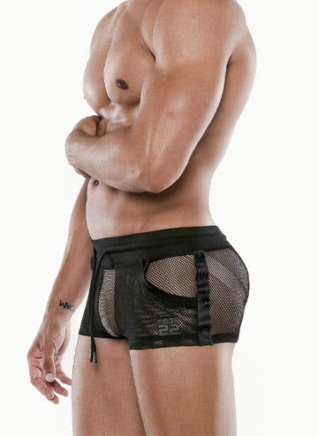 CODE 22 See Me Mesh Micro Short Black Small