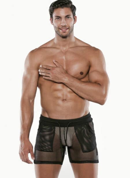 CODE 22 See Me Mesh Short Black Small