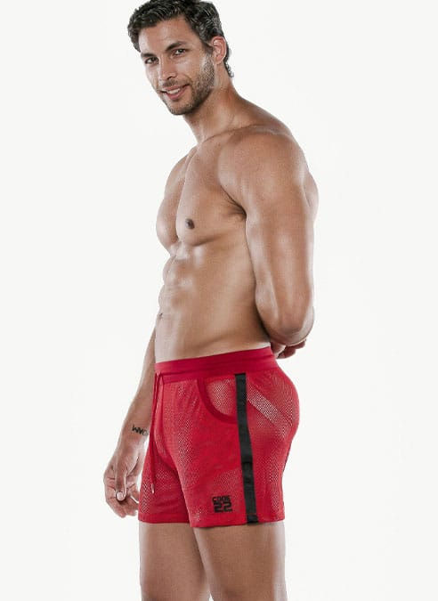 CODE 22 See Me Mesh Short Red Small