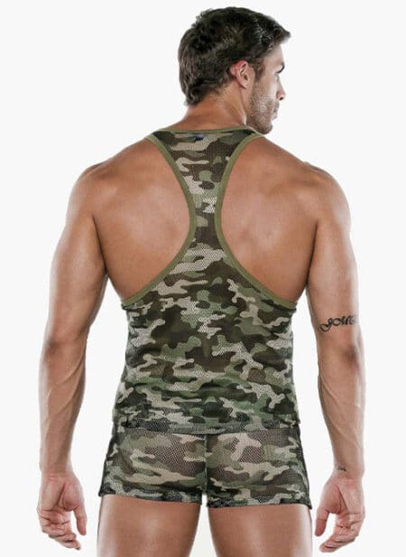 CODE 22 See Me Mesh Tank Camo Small